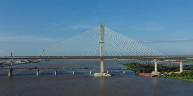 Inauguran el nuevo puente Pumarejo en Barranquilla